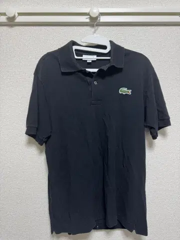 [ 새상품급 ] LACOSTE 블랙 피케 셔츠 US S