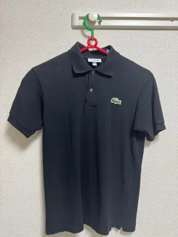 [ 새상품급 ] LACOSTE 블랙 피케 셔츠 US S