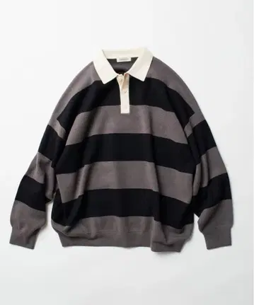 미사용 이번 시즌 프릭스스토어 빅 실루엣 보더 니트 라거 셔츠