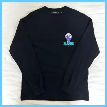 XLARGE 블랙 롱T셔츠 롱T