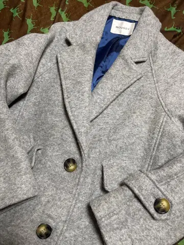 새상품급 MOUSSY 울 코트 그레이 사이즈 1