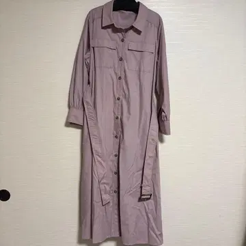 택 포함 새상품 STRAWBERRY-FIELDS 밀리터리 셔츠 원피스