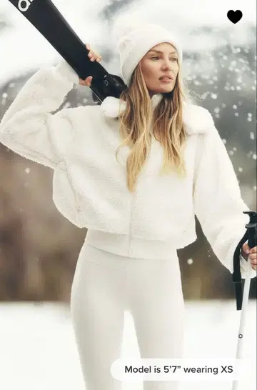 alo yoga foxy sherpa jacket xxs 택 포함 새상품