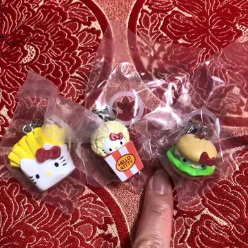 헬로키티 아메리칸 디자인 메지루시 액세서리 3개 세트