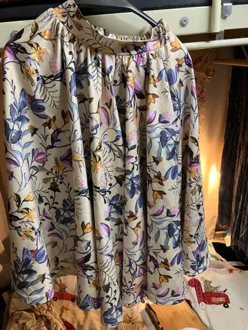 CINEMATIQ 꽃무늬 플레어 스커트 S