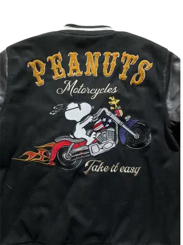 FLAGSTAFF 스누피 콜라보 바시티 자켓 L