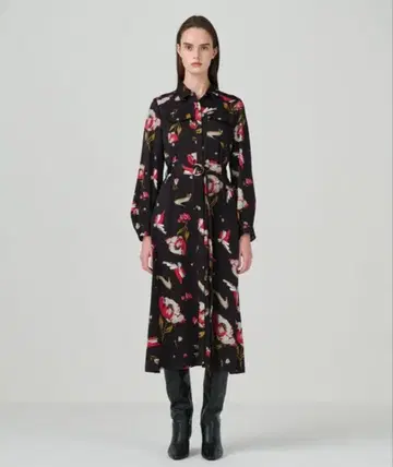 그레이스 콘티넨탈 빈티지 모티브 드레스 그레이스 클래스 36 새상품