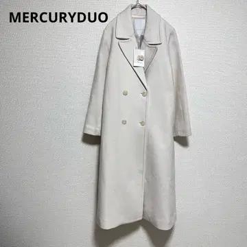 머큐리 듀오 울 체스터 코트 롱 코트 더블 아이보리