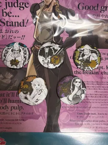 ONE PIECE 캔뱃지 5개 세트