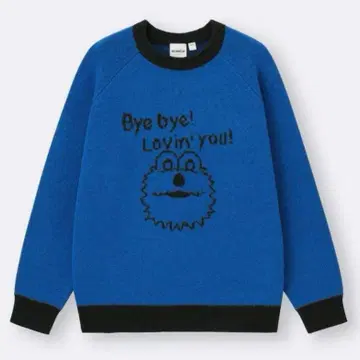 GU 퍼펫스순순 콜라보 니트 XL 블루 택 포함 새상품