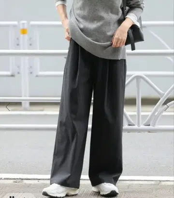 스트레치 브러쉬 턱 팬츠