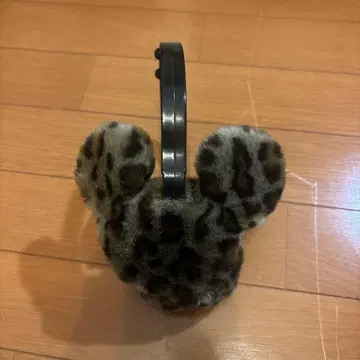 디즈니 미니 레오파드 무늬 귀도리