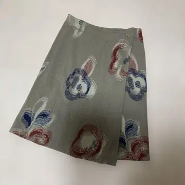 팔라스 팰리스 융모 울 랩스커트