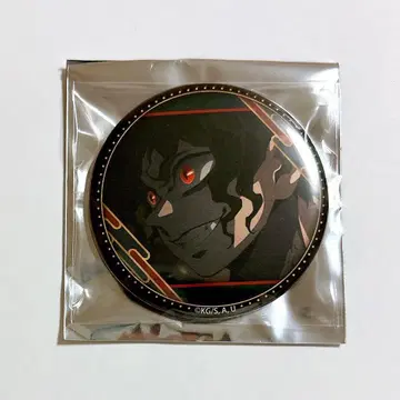 귀멸의 칼날 키부츠지 무잔 캐릭터 콩 캔뱃지 옆모습