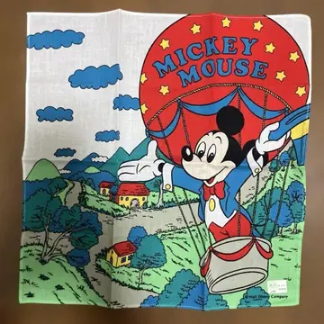 미키마우스 열기구 손수건 쇼와 레트로