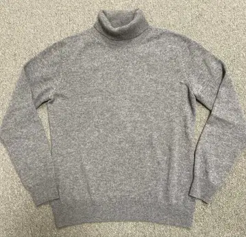 타카시마야 캐시미어 100% 터틀넥 스웨터 L 그레이