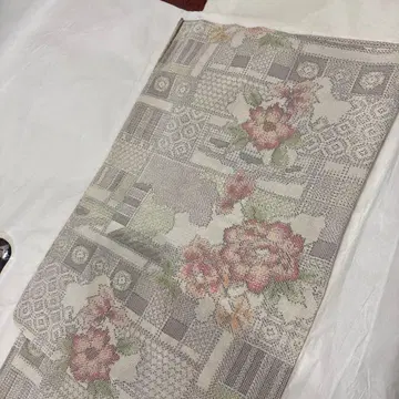 [ 미사용 ] 단의 꽃 문양 40년 전 빈티지 기모노