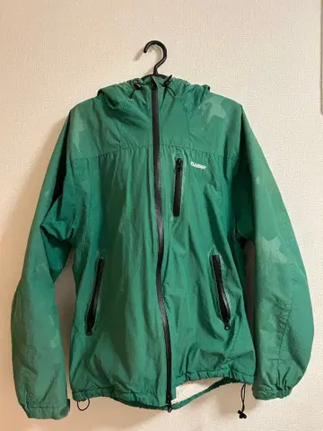 XLARGE 후드 부착 그린 나일론 자켓 M