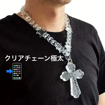 실버 크로스 목걸이