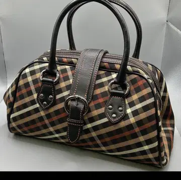 [ 미사용품 ] DAKS 하우스 체크 미니 보스턴