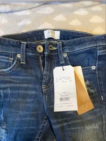 GYDA 스키니 데님 데미지 가공