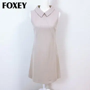 [ 새상품급 ] 폭시 FOXEY 슬리브리스 원피스 옷깃 있음 38
