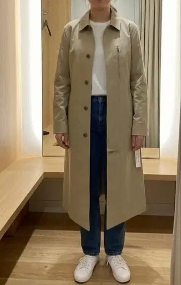 칼 폰 린네 코튼 롱 코트 M 사이즈