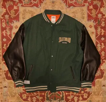 VISION STREET 바시티 자켓 가죽 소매