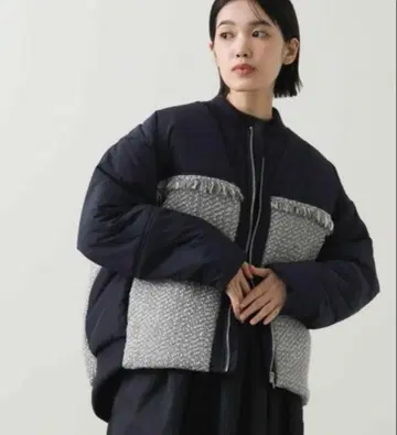 그레디 브릴리언트 충전솜 트위드 도킹 코트