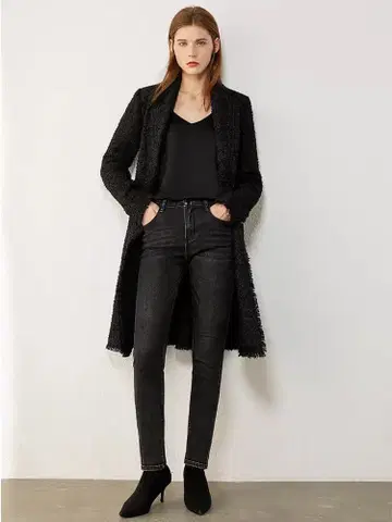 블랙 코트! 겨울 외출용, 모임, 데이트에 최적