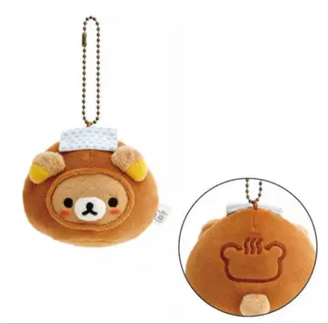 리락쿠마 차방 곰의 온천 한정판 걸이 봉제 인형 만주