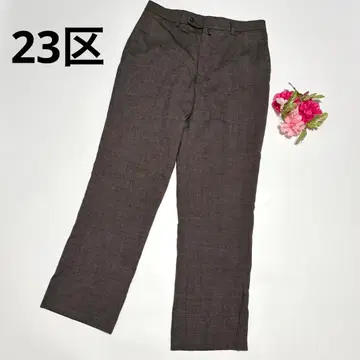 23구 832 HOMME 울 팬츠 체크 무늬 슬랙스 50 사이즈