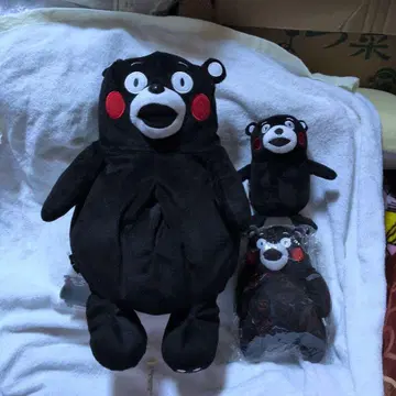 쿠마몬 티슈 케이스와 봉제 인형 2개 세트