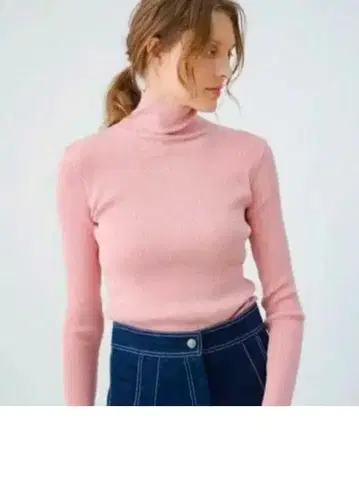 Ron Herman x AURALEE 핑크 터틀넥