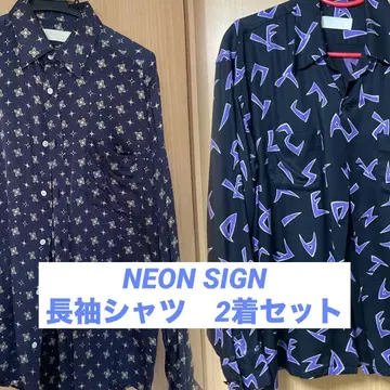 NEON SIGN 긴팔 셔츠 2벌 세트