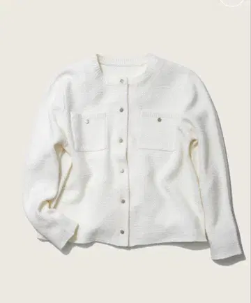 사슴 무늬 니트 가디건 소쥬 노카라 자켓