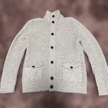 유나이티드 애로우즈 그레이 리브 가디건