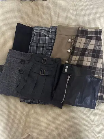 스커트 7점 묶음 판매