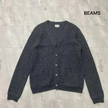 빔즈 가디건 니트 리브 아크릴 울 셀렉트 브랜드