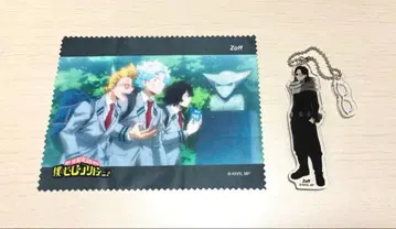 나의 히어로 아카데미아 Zoff 아이자와 아크릴 키링 안경닦이 2종