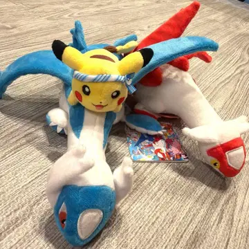 봉제 인형 라티아스 라티오스 피카츄 포켓몬 센터 후쿠오카