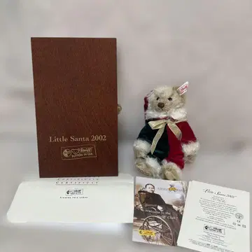 새상품 steiff 슈타이프 리틀 산타 2002 테디베어 20cm 일본