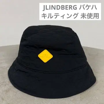 [ 새상품급 ] J.LINDEBERG 퀼팅 버킷햇 블랙