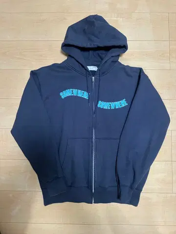 Diaspora 풀 집업 후드티 네이비 XL