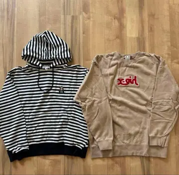 엑스걸 x-girl 맨투맨 후드티