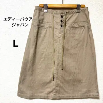 에디 바우어 재팬 베이지 스커트 캐주얼 끈 포함 L