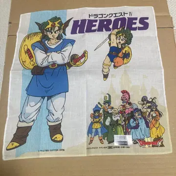 미사용 드래곤 퀘스트 IV 히어로즈 손수건