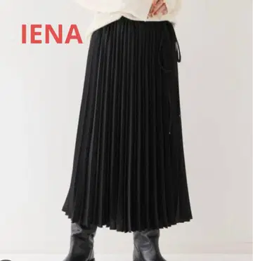 [ 새상품급 ] IENA 라이트 트윌 플리츠 스커트 38