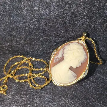 카메오 펜던트 목걸이 빈티지 앤티크