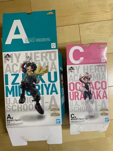 나의 히어로 아카데미아 피규어 제일복권 미도리야 이즈쿠 우라라카 오챠코